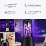 lampe anti-moustiques led 360° à choc électrique haute tension usb klencare