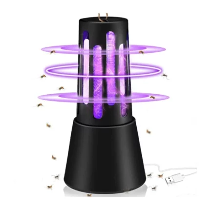 lampe anti-moustiques led 360° à choc électrique haute tension usb klencare