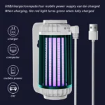 lampe anti-moustiques uv led usb lanterne suspendue pour intérieur et extérieur
