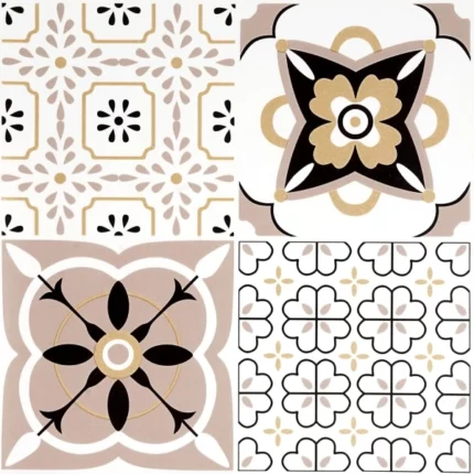 lot de 10 carreaux adhésifs autocollants sol en vinyle imperméable 30x30cm