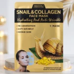masque visage hydratant blanchissant anti-rides haokali snail & collagen