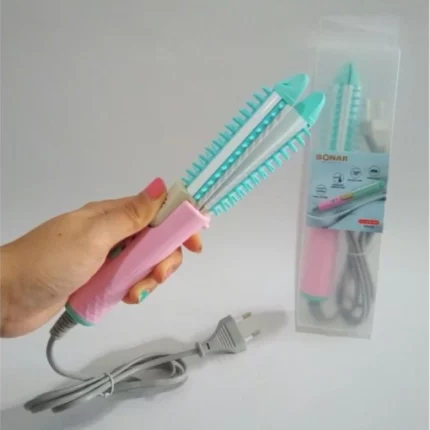 mini fer à friser lisseur 2en1 sonar sn013 rose