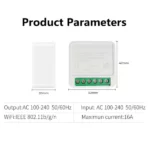 mini interrupteur intelligent wifi mini smart switch tuya 16a