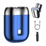 mini rasoir électrique de poche double tête rechargeable usb
