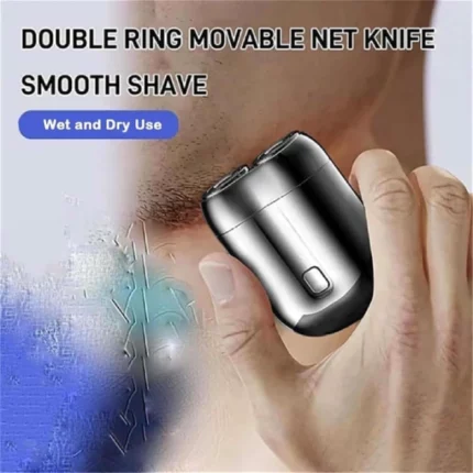 mini rasoir électrique de poche double tête rechargeable usb