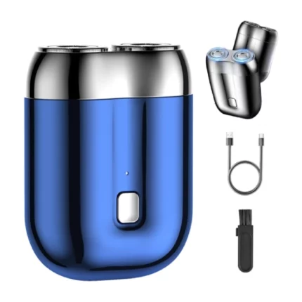 mini rasoir électrique de poche double tête rechargeable usb