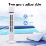 mini ventilateur colonne tour usb tower fan blanc avec lumière led