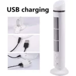 mini ventilateur colonne tour usb tower fan blanc avec lumière led