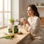 moringa thé vert adorabel poudre complément alimentaire naturel 160g بودرة المورينجا والشاي الأخضر