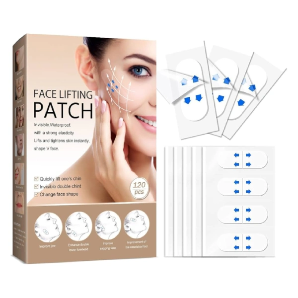 patchs v-face lifting en forme v invisible pour visage et cou jaysuing 120 pcs