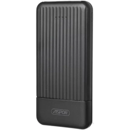power bank aspor a323 10000 mah charge rapide 20w noir