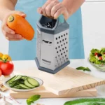râpe fromage légumes multifonction à 6 faces en acier inoxydable