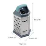 râpe fromage légumes multifonction à 6 faces en acier inoxydable