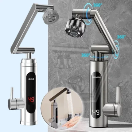 robinet chauffe-eau chauffant électrique instantané 3000w avec écran led ry-016