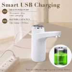 robinet pompe à eau électrique intelligente tactile, distributeur d'eau automatique rechargeable