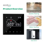 thermostat intelligent wifi tuya avec écran lcd tactile ecobuy