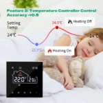 Thermostat Intelligent WiFi Tuya – Écran LCD Tactile – Image 6