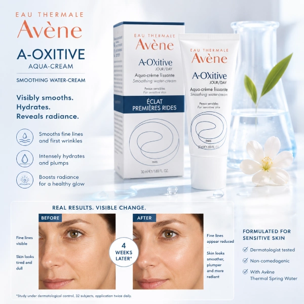 avène a-oxitive aqua crème lissante protectrice 50ml