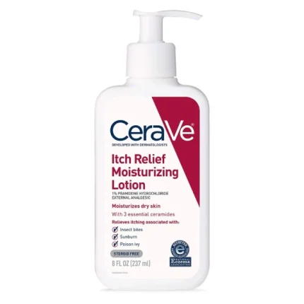 cerave itch relief moisturizing lotion hydratante anti-démangeaisons 237ml