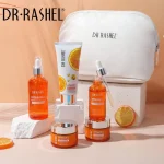 coffret soins visage anti-âge vitamine c dr rashel 5 pièces, vitamin c brightening & anti-aging skincare set dr rashel