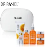 coffret soins visage anti-âge vitamine c dr rashel 5 pièces, vitamin c brightening & anti-aging skincare set dr rashel
