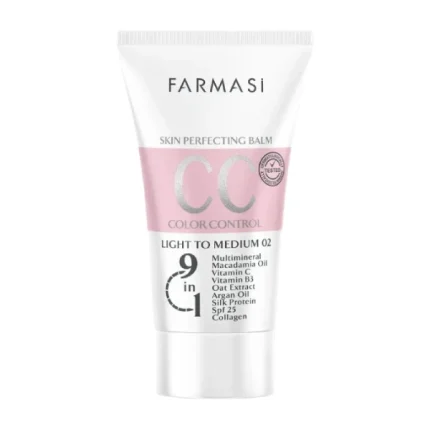 crème cc farmasi 9in1 skin perfecting balm correcteur de teint 9en1