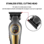 daling dl-0069 tondeuse cheveux professionnelle sans fil rechargeable avec écran lcd