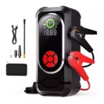 démarreur de voiture jump starter portable multifonction 4en1 doorii q10 4000a avec compresseur d'air, torche led, powerbank