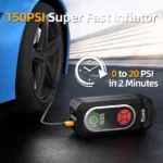 démarreur de voiture jump starter portable multifonction 4en1 doorii q10 4000a avec compresseur d'air, torche led, powerbank