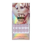 kit de faux ongles press-on dailamei mauve lilas 24 pcs