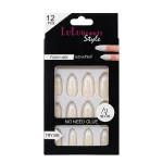 kit de faux ongles press-on lulu beauty blanc 12 pcs