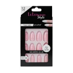 kit de faux ongles press-on lulu beauty rose 12 pcs