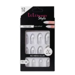 kit de faux ongles press-on lulu beauty transparent 12 pcs