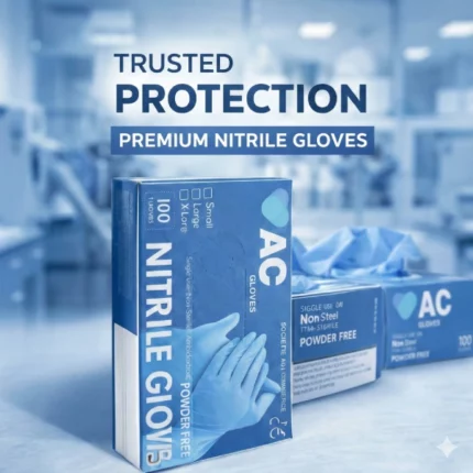 gants nitrile bleu ac carton de 1000 pièces haute qualité