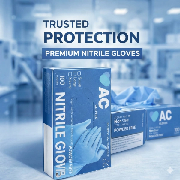 gants nitrile bleu ac carton de 1000 pièces haute qualité