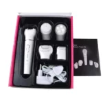 kemei km-2199 épilateur rasoir suppression des poils électrique rechargeable kit 5en1