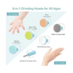 Kit Coupe-Ongles Électrique 6en1 pour Bébé & Adulte - Rose – Image 2
