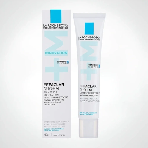 la roche-posay effaclar duo+m soin triple correction anti-imperfections de la peau