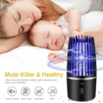 lampe anti-moustique uv 360° puissante usb 5w 4000v noir