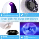 lampe anti-moustique silencieuse uv usb moskiller dgs-168