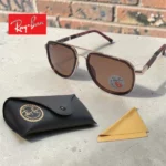 lunettes de soleil polarisées carrée ray-ban aviator 2026 brun marron royal