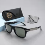lunettes de soleil ray-ban justin classic style wayfarer noir silver