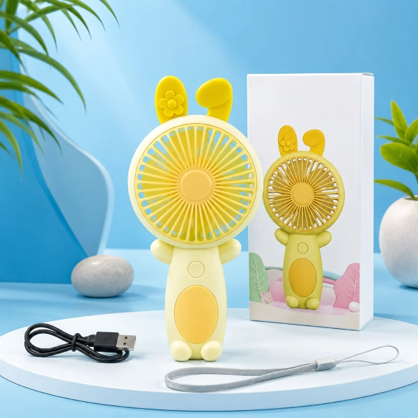 mini ventilateur portable rechargeable billie jean mini design lapin