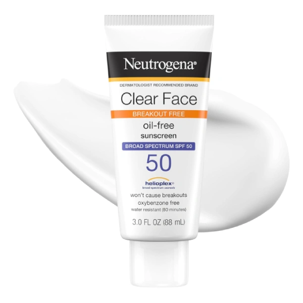 Neutrogena Clear Face Lotion Solaire SPF 50 – 88ml (1) neutrogena clear face lotion solaire oil free sunscreen spf 50