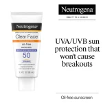neutrogena clear face lotion solaire oil free sunscreen spf 50