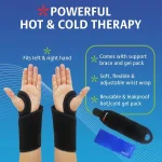 orthèse attelle de poignet en gel réutilisable therapaq thérapie chaud froid