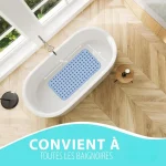 tapis de baignoire antidérapant anti-glisse massant 38x70cm