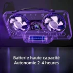 ventilateur mural turbo double tête 2en1 éclairage led