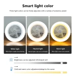 Ventilateur de Plafond LED E27 Multifonction avec Télécommande – Image 3