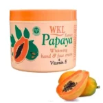wkl wokali papaya vitamine e crème éclaircissante pour mains et visage